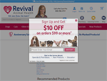 Tablet Screenshot of pet-healthcare.revivalanimal.com